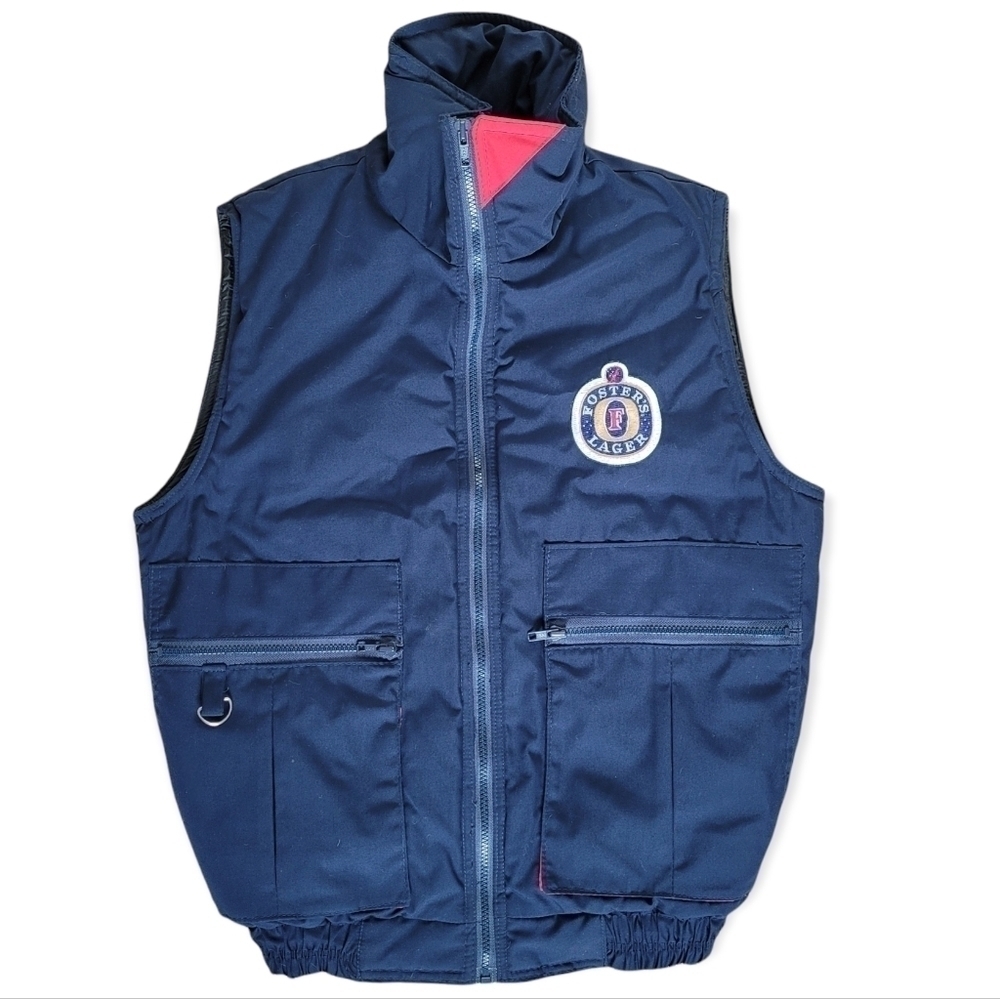 VINTAGE Foster's Lager Puffer Vest